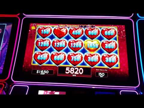 BIG WIN!! ON LOCK IT LINK SLOT MACHINE ON FREE PLAY !!