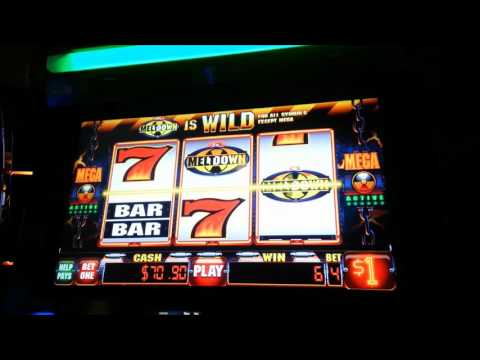 NEW! Total MEGA Meltdown $1 Slot Machine Progressive Win!!! $4 Max Bet..