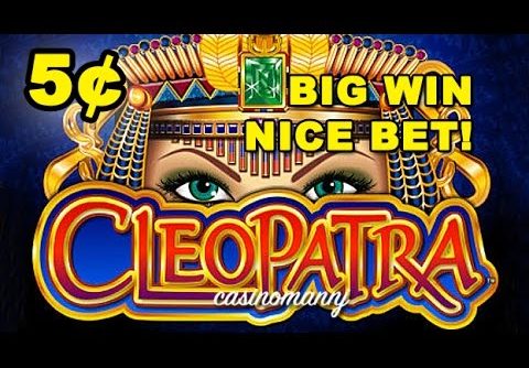 BIG WIN! – Cleopatra 5cent denom…NICE BET! – Slot Machine Bonus