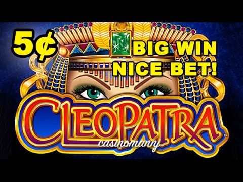 BIG WIN! – Cleopatra 5cent denom…NICE BET! – Slot Machine Bonus