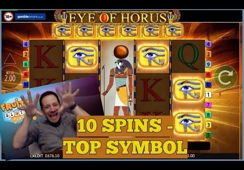 Eye Of Horus BIG WIN!! Top Symbol with 10 Free Spins! 👁