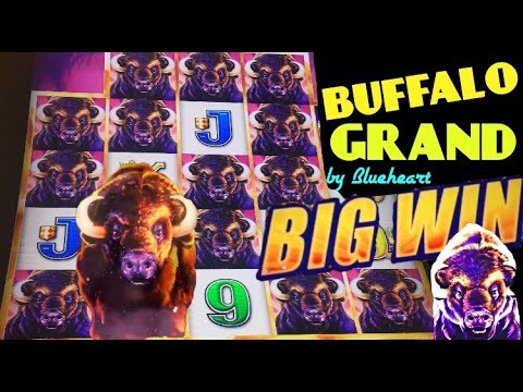 BUFFALO GRAND slot machine Min Bet Bonus & BIG WIN MEGA LINE HIT!
