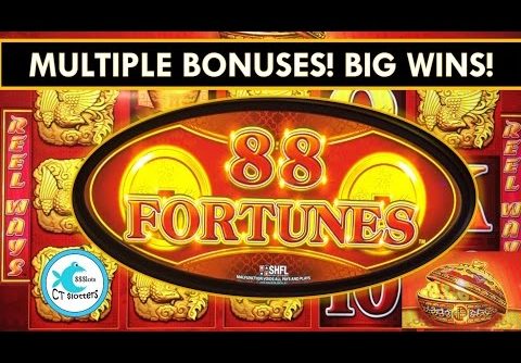 88 Fortunes Slot Machine – Multiple Bonuses – Big Wins!