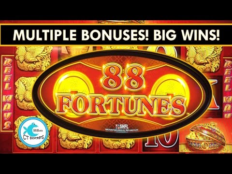 88 Fortunes Slot Machine – Multiple Bonuses – Big Wins!