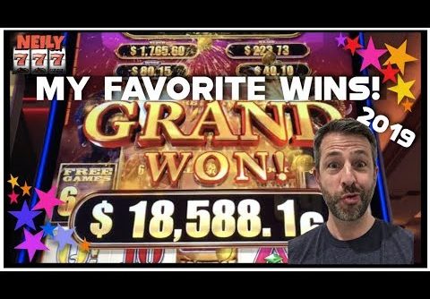 MY FAVORITE BIGGEST WINS AND BEST SLOT MACHINE JACKPOTS FROM 2019!