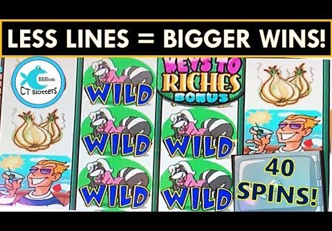 IT WORKS! BIG WIN PLAYING LESS LINES ON STINKIN’ RICH SLOT MACHINE! FULL PAY RETRIGGERS!