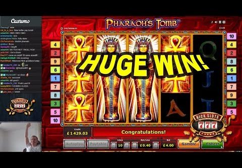 HUGE WIN on Pharaoh’s Tomb Slot – £4 Bet!