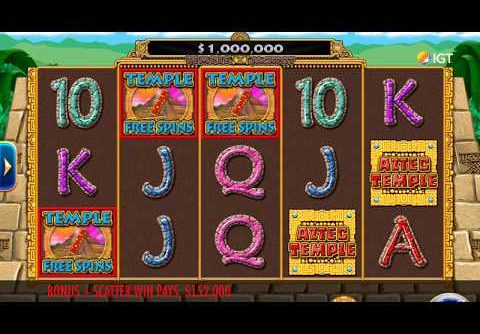 AZTEC TEMPLE Video Slot Casino Game with a “BIG WIN” FREE SPIN BONUS