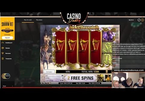 Online slots HUGE WIN 1.6 euro bet – Jack and the Beanstalk MEGA WN with epic reaction