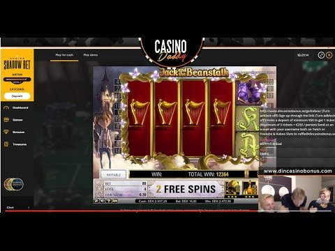 Online slots HUGE WIN 1.6 euro bet – Jack and the Beanstalk MEGA WN with epic reaction
