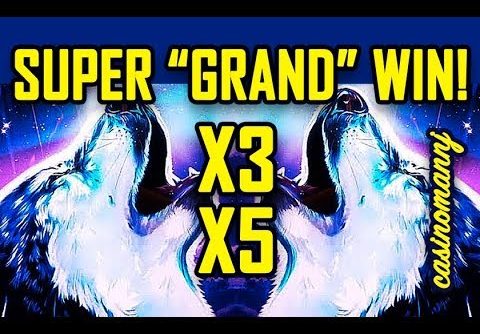 🐺SUPER BIG “GRAND” WIN🐺 – TIMBERWOLF GRAND SLOT – ‘FINALLY SOMETHING!’ – Slot Machine Bonus