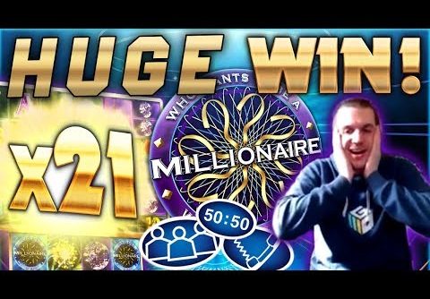 HUGE WIN on Who Wants To Be A Millionaire Slot – £5 Bet