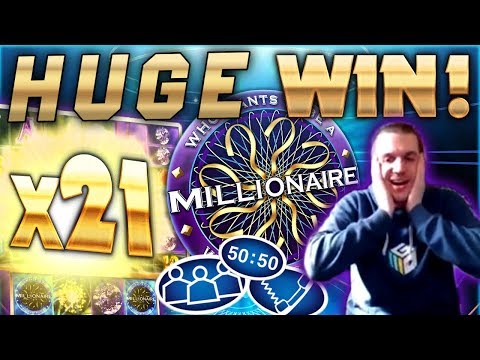 HUGE WIN on Who Wants To Be A Millionaire Slot – £5 Bet