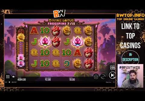 Big Win on Divine Lotus slot. Reds on big bets!