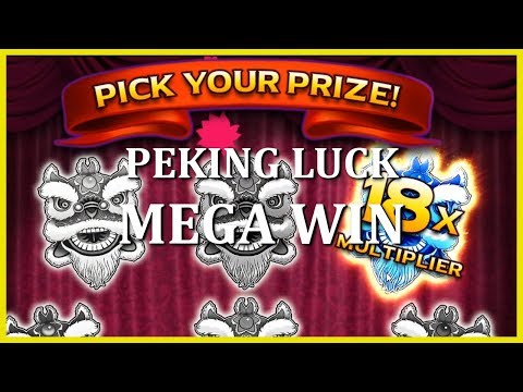 MEGA WIN ON PEKING LUCK – X18 MULTIPLIER – PRAGMATIC PLAY