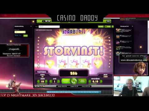 Starburst – super mega big win – 3 stars – Casino Streamer