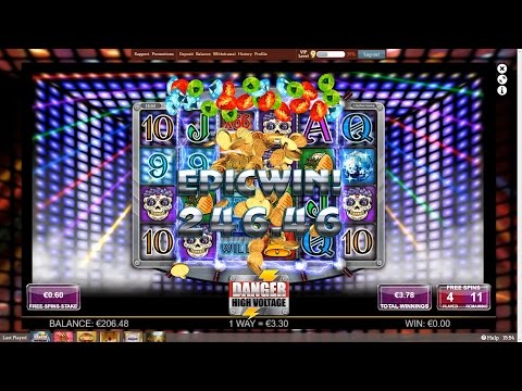 MEGA WIN – Danger! High Voltage – High Voltage Free Spins – NEW Big Time Gaming Slot