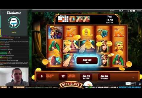 SUPER MEGA WIN on Montezuma Slot – £0.90 Bet