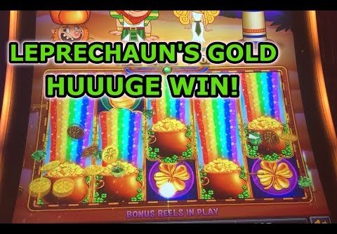 NEW SLOT: HUGE WIN ON LEPRECHAUN’S GOLD RAINBOW OASIS SLOT.