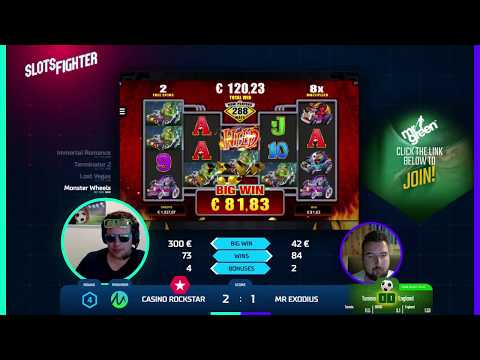Huge Win on Monster Wheels Online Slot (SlotsFighter)