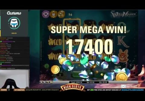 SUPER MEGA WINS On The Wish Master Slot – £0.60 Bet