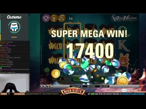 SUPER MEGA WINS On The Wish Master Slot – £0.60 Bet