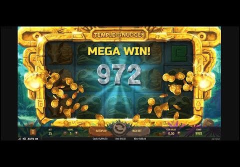 Temple of nudges slot from NetEnt (RESPINS, BONUSES, BIGWIN, MEGAWIN, SUPERBIGWIN)