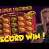 RECORD WIN!!! Golden Legend Big win – Casino – free spins (Online Casino)