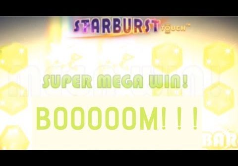 SUPER MEGA WIN on Starburst slot