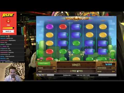 Super big win on Reel Rush from wheel of Rizk FREESPINS