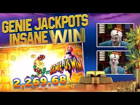 MUST SEE INSANE MEGA SLOT WIN ON GENIE JACKPOTS!!