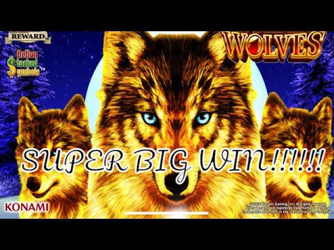 SUPER BIG WIN! GOLDEN WOLVES SLOT MACHINE!!!