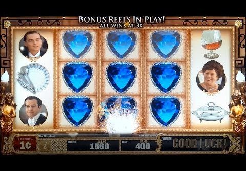 Titanic Slot Machine $4 Max Bet – Heart of the Ocean *BIG WIN* Bonus!