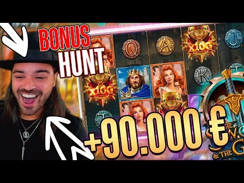 ROSHTEIN WIN 45.000 € on The Sword and Grail slot – Mega Win 90.000 € Bonus hunt