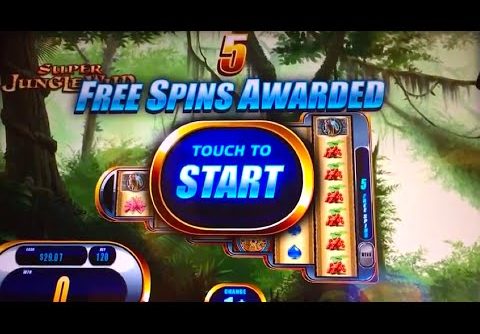 MEGA BIG WIN!!!! SUPER JUNGLE WILD Slot Machine Bonus