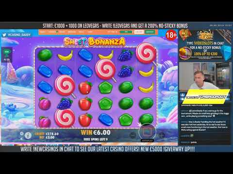 The Sweet Bonanza top 5 BIG WINS   Record win on slot