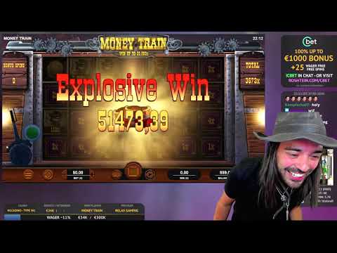 Roshtein 185k Record Win on Money Train