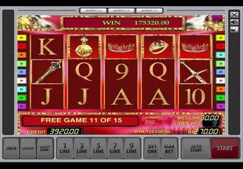 Mega Win!!! 30 Free Games x3 On Royal Treasure Slot Machine