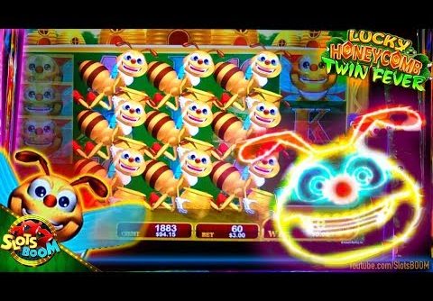 Lucky Honeycomb Twin Fever LIVE  BONUSES BIG WIN 5c Konami Video Slot