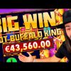ROSHTEIN – EPIC MOMENTS | BIG WIN IN GAME SLOTS | HUGE WIN IN SLOT BUFFALO KING