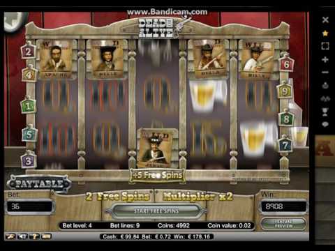 Dead Or Alive Slot (Netent) Return of the posterboys – Mega Win.