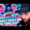 BIG WIN! TOP 3 BIGGEST CRAZY WIN! ROSHTEIN WON IN A SLOT MACHINE REACTOONZ! WIN 79K EUROS!