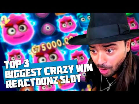 BIG WIN! TOP 3 BIGGEST CRAZY WIN! ROSHTEIN WON IN A SLOT MACHINE REACTOONZ! WIN 79K EUROS!