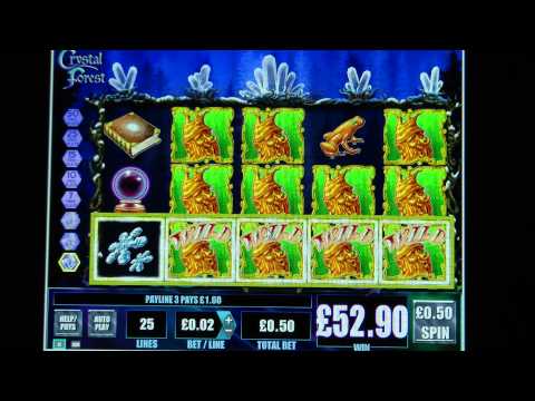 £56.30 SUPER BIG WIN (112 X Stake) on Crystal Forest™ slot game at Jackpot Party®