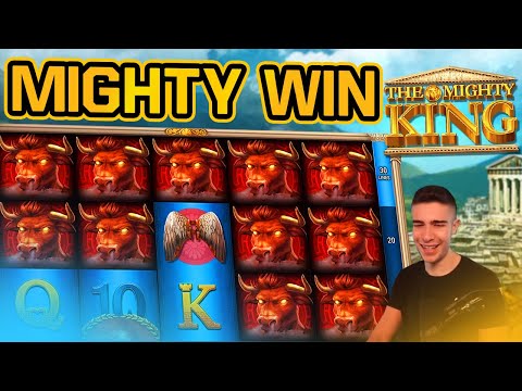 FIRST BONUS ON THE MIGHTY KING! | BIG WIN ON GAMOMAT ONLINE SLOT MACHINE