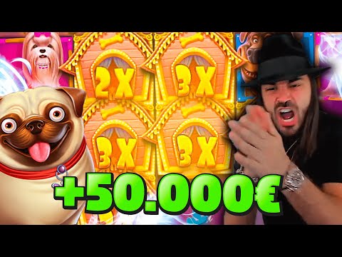 ROSHTEIN New Big Win  50.000€ on TheDog House slot – TOP 5 Mega wins of the week
