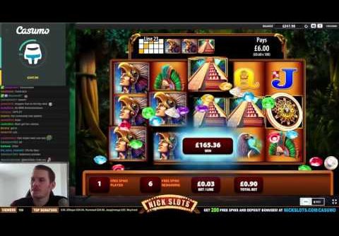 SUPER MEGA WIN on Montezuma Slot – £0.90 Bet