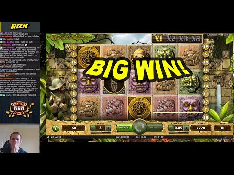 BIG WIN on Gonzo’s Quest Slot – £3 Bet