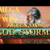 MEGA WIN on Age of the Gods: God of Storms video slot
