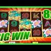 5 FROGS SLOT MACHINE SUPER FEATURE BIG WIN BONUS w/ MULTIPLIERS Aristocrat Slots